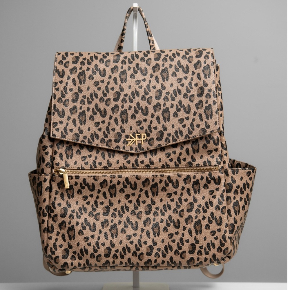 Freshly Picked Large Diaper Bag Backpack Leopard Print Chic Mom Modern Parents